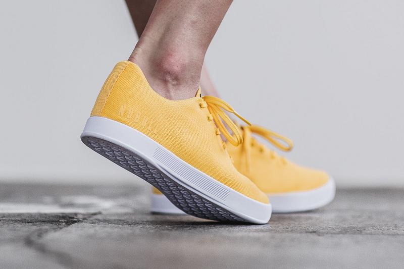 Yellow Nobull Canary Canvas Women's Trainers | CA M2026Q